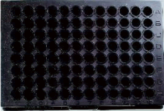96穴黒色プレート［平底］