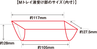 Mトレイ［1列］